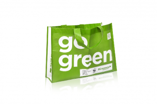 Geri dönüştürülmüş okyanus plastiğinden üretilmiş Eco Shopper big alışveriş çantası, 35 x 50 x 14 cm